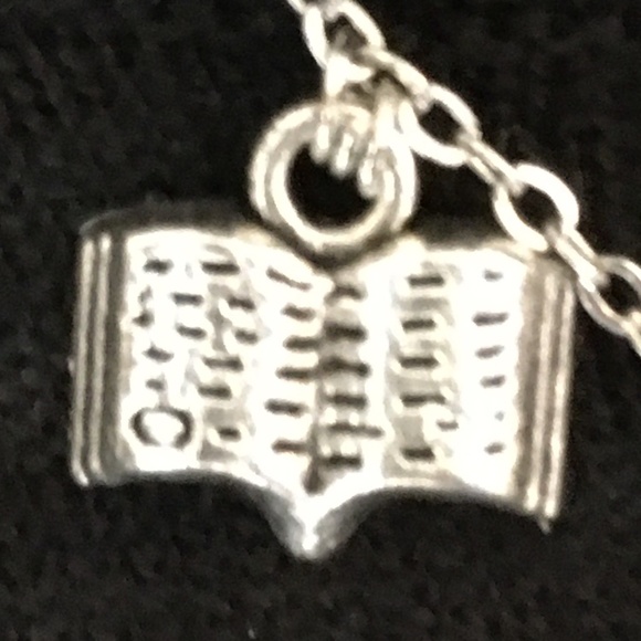 Frankenstein by Mary Shelley Handmade Novel Literature Necklace, Book Cover Fire - Picture 3 of 16